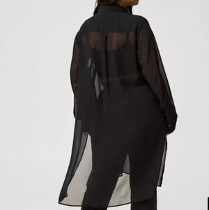 Torrid Elegant Classic Black Cardigan Duster